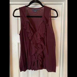 Gently worn Ralph Lauren ruffled blouse. XL